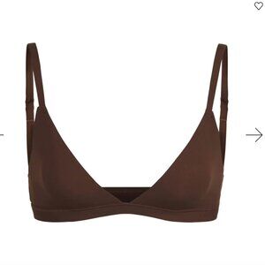 SKIMS Fits Everybody Triangle Bralette BUNDLE of 2 -  Cocoa & Onyx